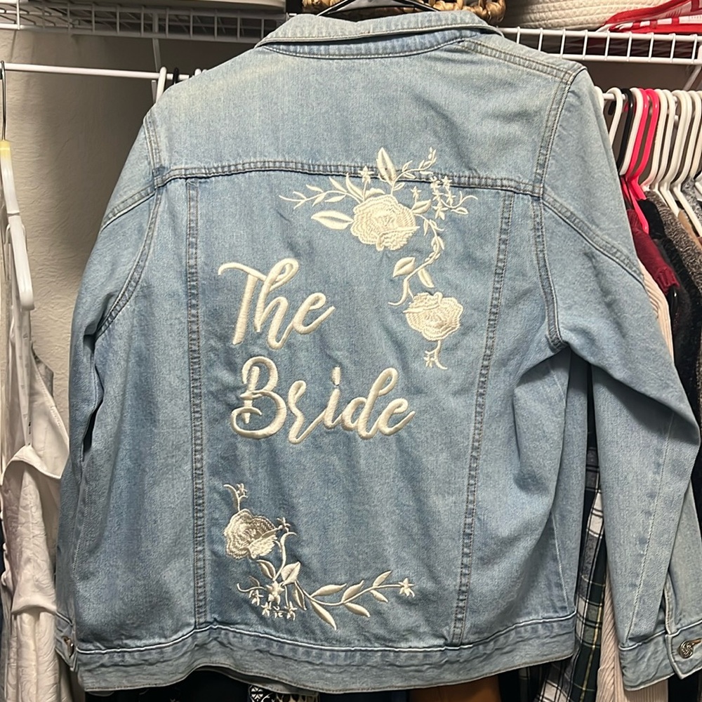 Bridal denim jacket